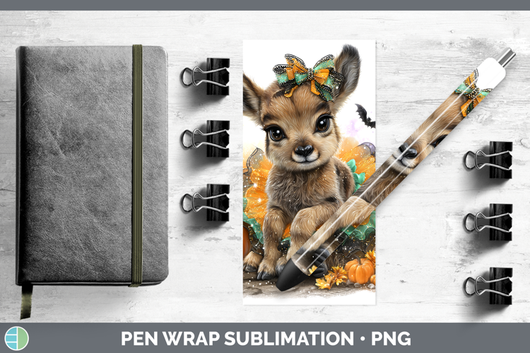 Safari Halloween Antelope Pen Wrap Sublimation Pen Designs