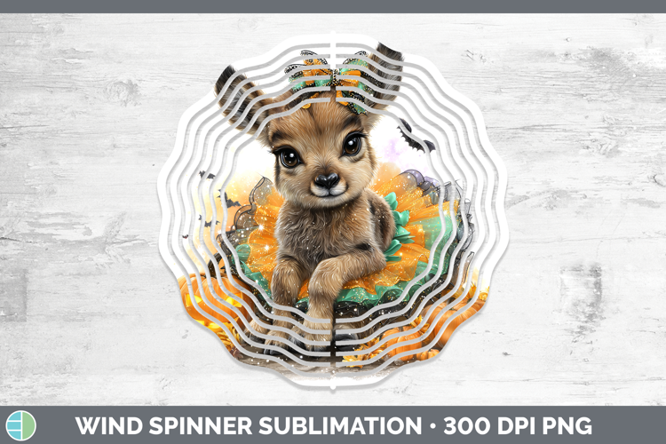Safari Halloween Antelope Wind Spinner Sublimation Spinner D