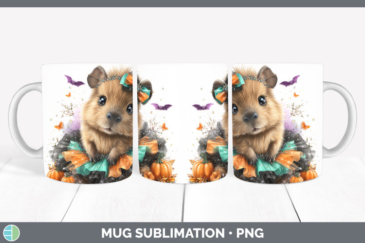 GorgeousSafari Halloween Mug Wrap design.