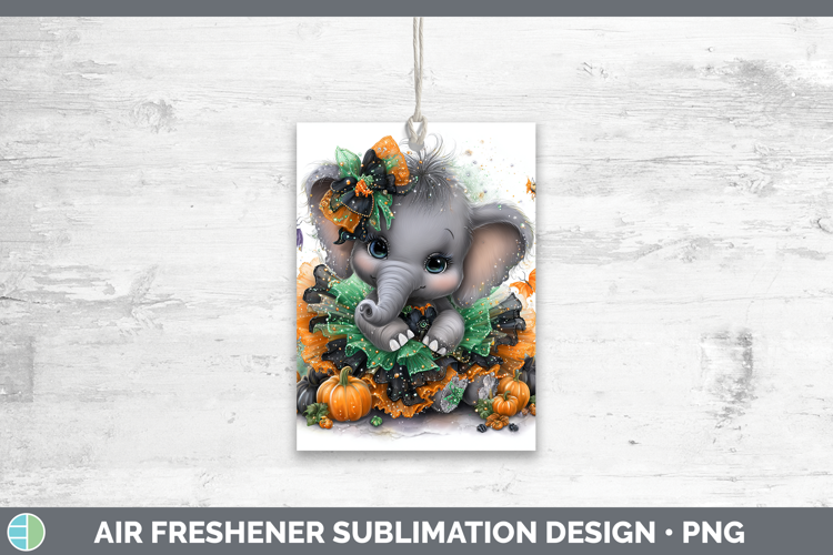 Safari Halloween Elephant Air Freshener Sublimation Car Fres