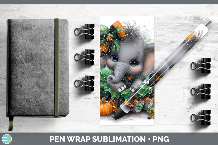 Safari Halloween Elephant Pen Wrap Sublimation Pen Designs