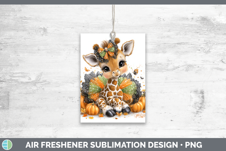 Safari Halloween Giraffe Air Freshener Sublimation Car Fresh