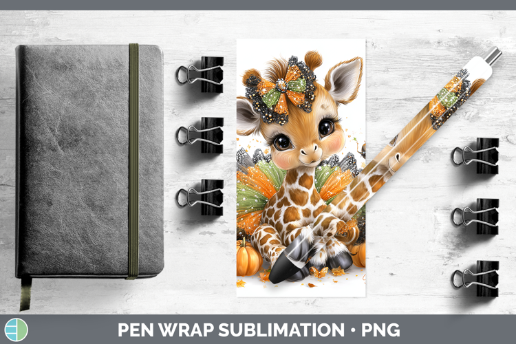 Safari Halloween Giraffe Pen Wrap Sublimation Pen Designs