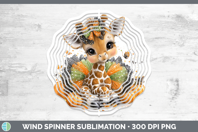 Safari Halloween Giraffe Wind Spinner Sublimation Spinner De