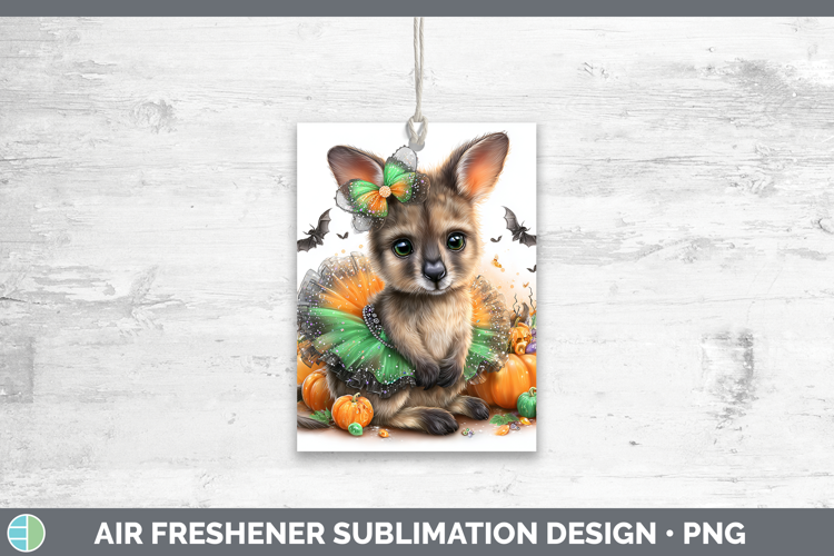 Safari Halloween Kangaroo Air Freshener Sublimation Car Fres