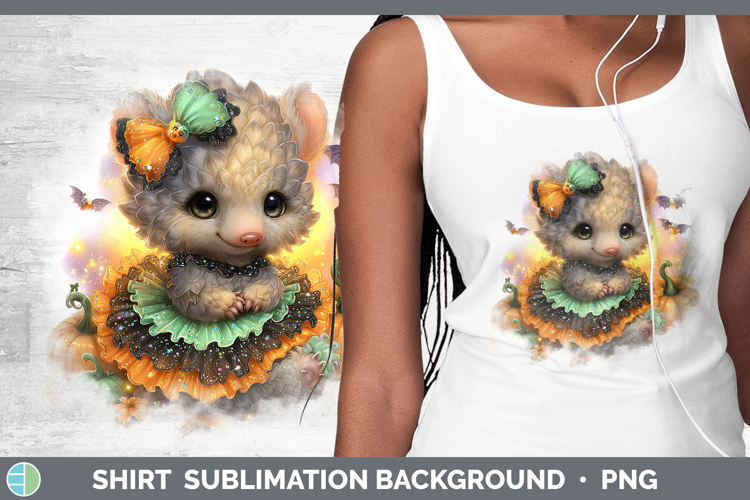 Safari Halloween Pangolin Shirt Sublimation Background Desig