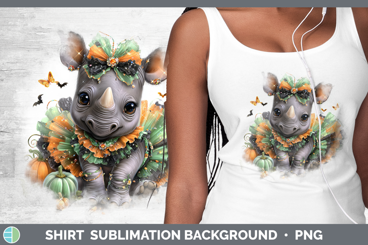 Safari Halloween Rhino Shirt Sublimation Background Designs