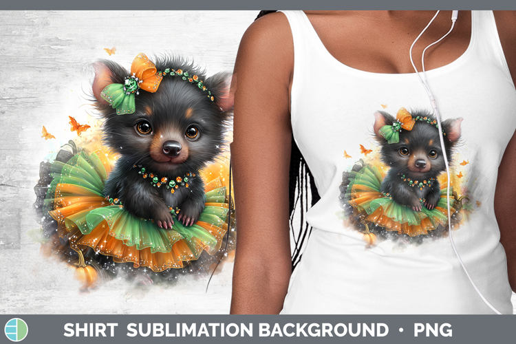 Safari Halloween Tasmanian Devil Shirt Sublimation Backgroun