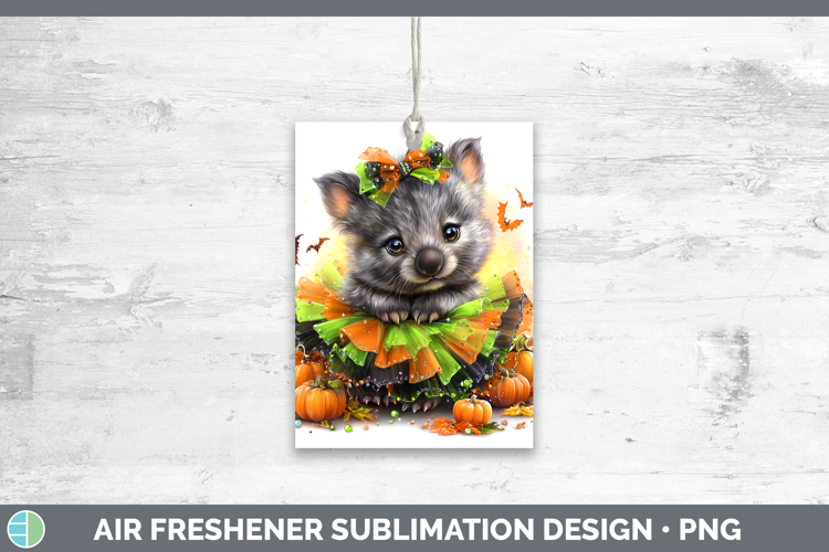 Safari Halloween Wombat Air Freshener Sublimation Car Freshe