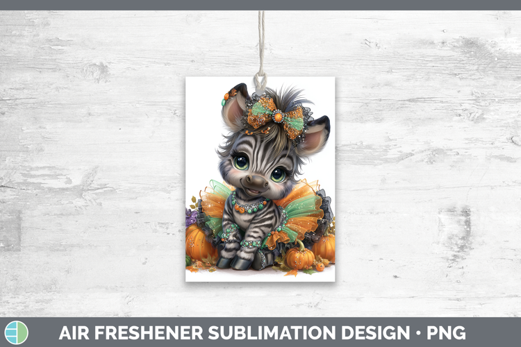 Safari Halloween Zebra Air Freshener Sublimation Car Freshen