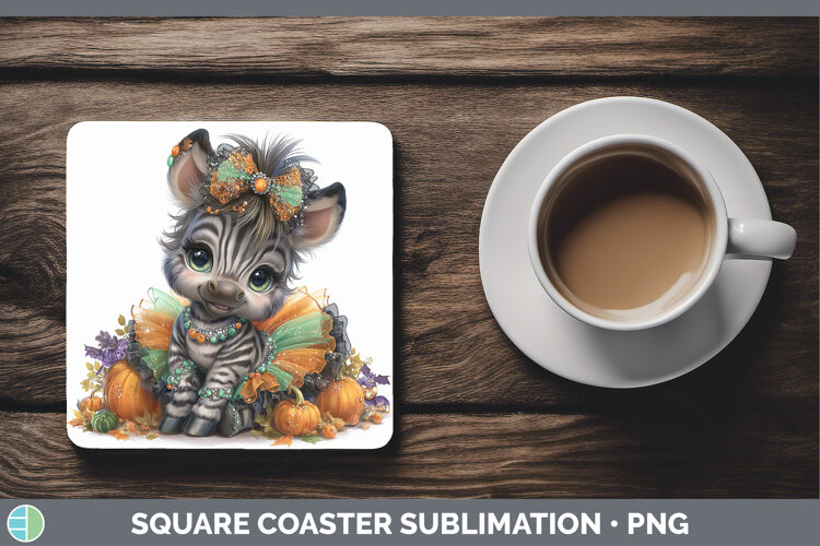 GorgeousSafari Halloween Square Coaster design.