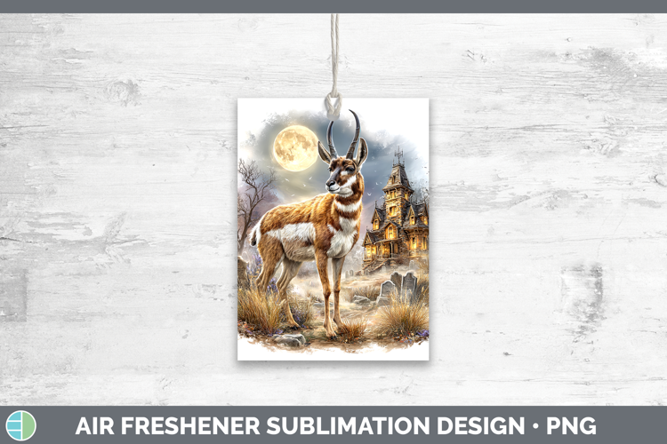 Antelope Air Freshener Safari Haunted Halloween Sublimation