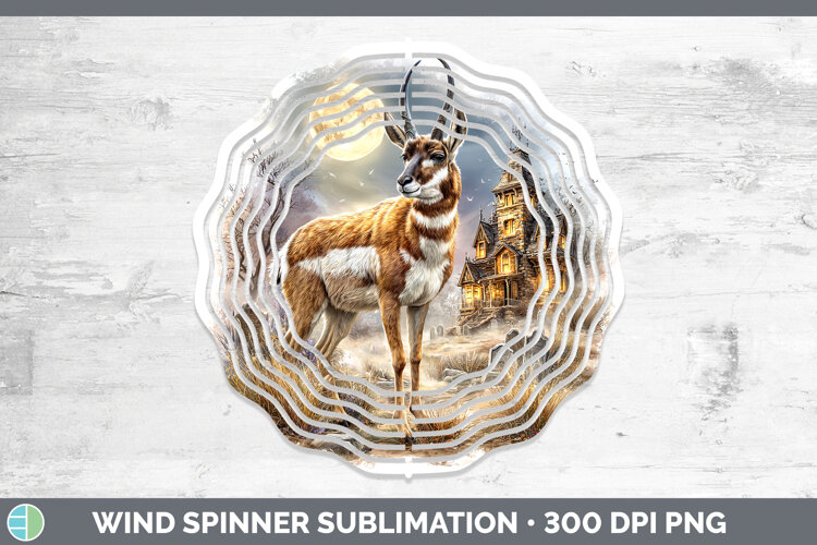GorgeousSafari Haunted Halloween Wind Spinner design.