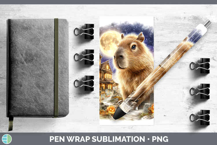 GorgeousSafari Haunted Halloween Pen Wrap design.