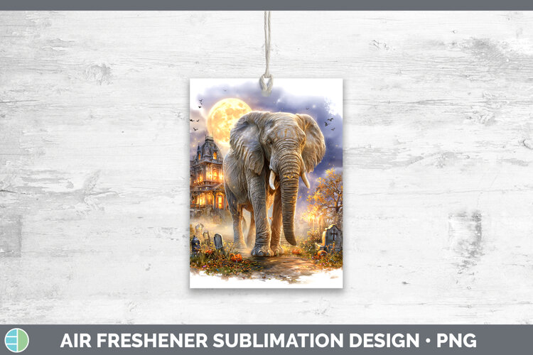 GorgeousSafari Haunted Halloween Air Freshener design.