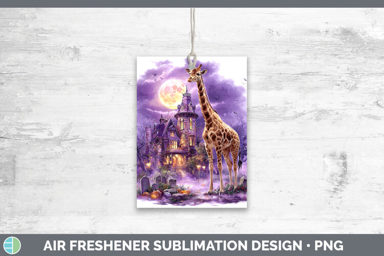 GorgeousSafari Haunted Halloween Air Freshener design.