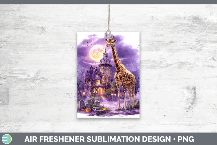 Giraffe Air Freshener Safari Haunted Halloween Sublimation C