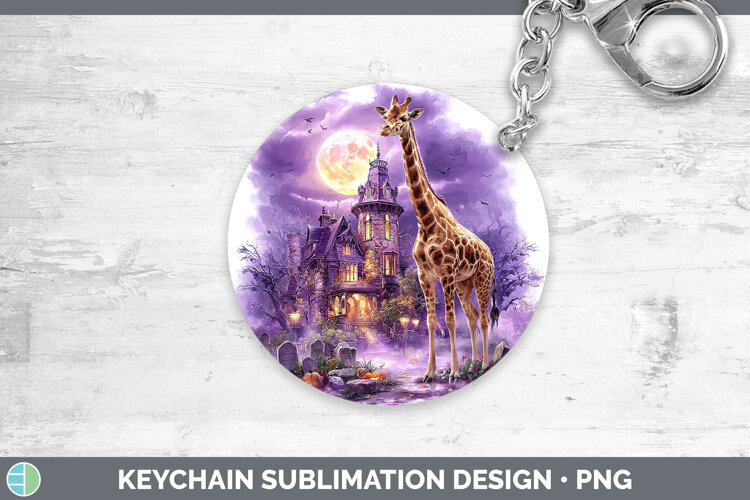 GorgeousSafari Haunted Halloween Keychain design.