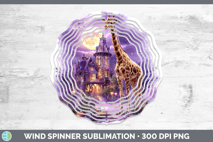 GorgeousSafari Haunted Halloween Wind Spinner design.