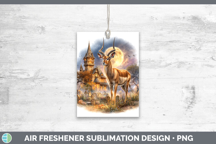 GorgeousSafari Haunted Halloween Air Freshener design.