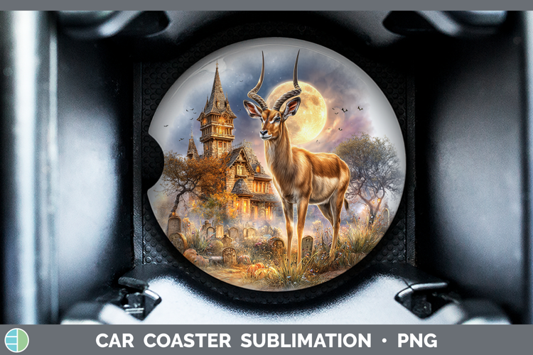 Impala Car Coaster Safari Haunted Halloween Sublimation Des