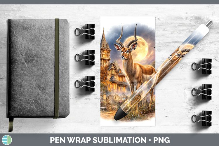 GorgeousSafari Haunted Halloween Pen Wrap design.