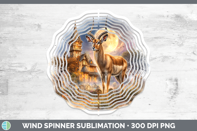 Impala Wind Spinner Safari Haunted Halloween Sublimation Spi
