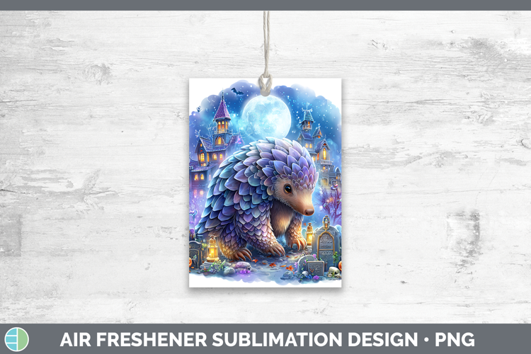 Pangolin Air Freshener Safari Haunted Halloween Sublimation