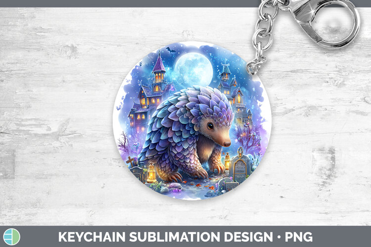 GorgeousSafari Haunted Halloween Keychain design.