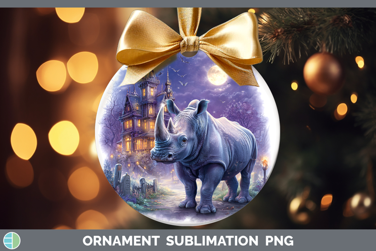 GorgeousSafari Haunted Halloween Ornament design.