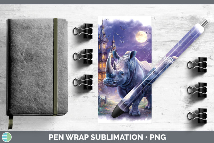 GorgeousSafari Haunted Halloween Pen Wrap design.