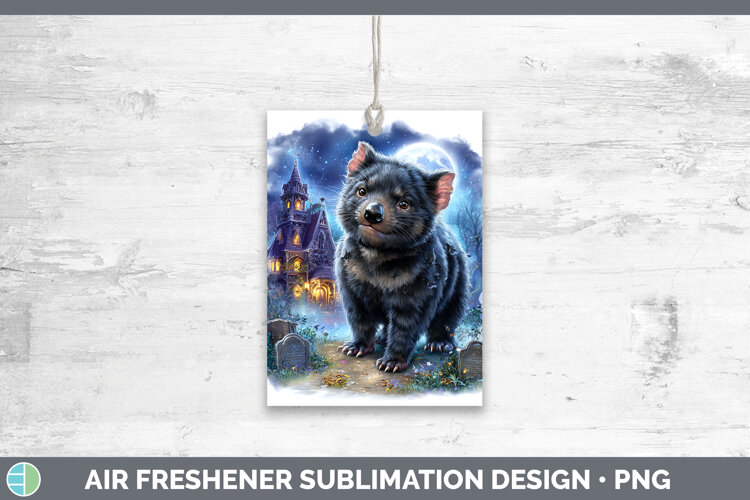 GorgeousSafari Haunted Halloween Air Freshener design.