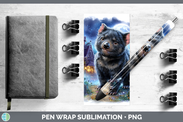 GorgeousSafari Haunted Halloween Pen Wrap design.