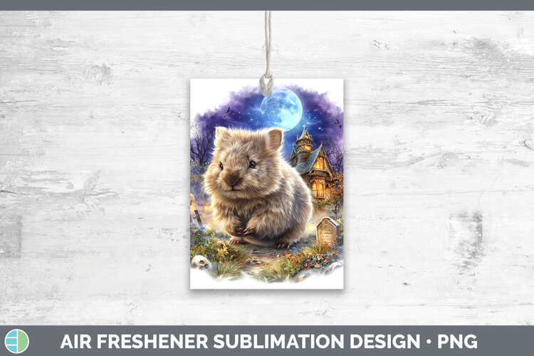 GorgeousSafari Haunted Halloween Air Freshener design.