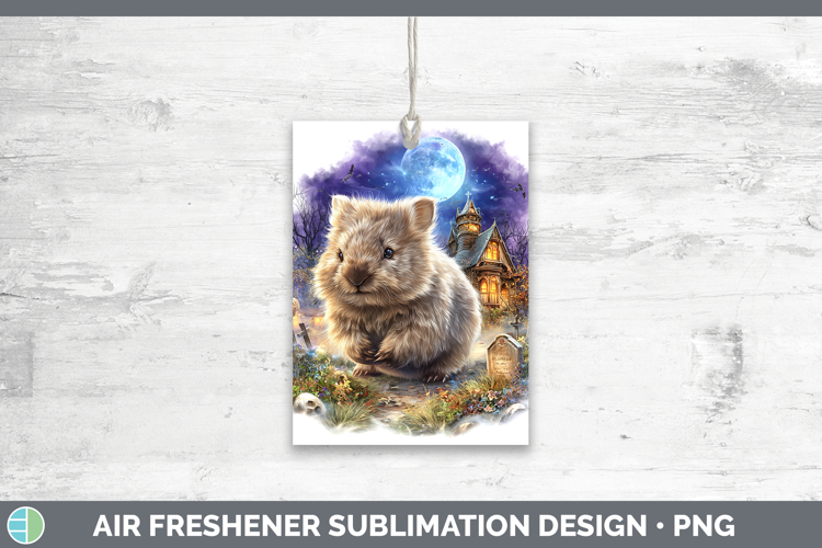 Wombat Air Freshener Safari Haunted Halloween Sublimation Ca
