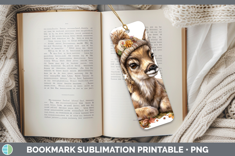 Antelope Bookmark Safari Knit Hat Sublimation Printable Desi
