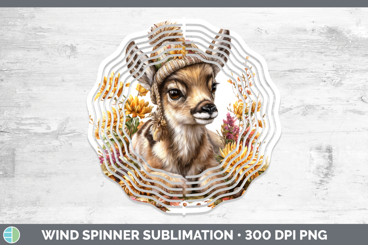 Antelope Wind Spinner Safari Knit Hat Sublimation Spinner De
