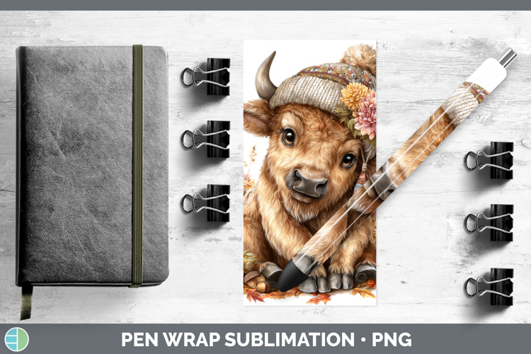 Buffalo Pen Wrap Safari Knit Hat Sublimation Pen Designs