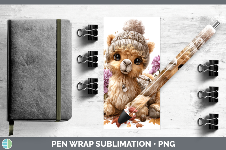 Camel Pen Wrap Safari Knit Hat Sublimation Pen Designs