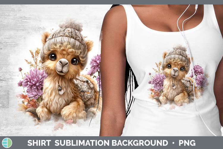 Camel Shirt Safari Knit Hat Sublimation Background Designs