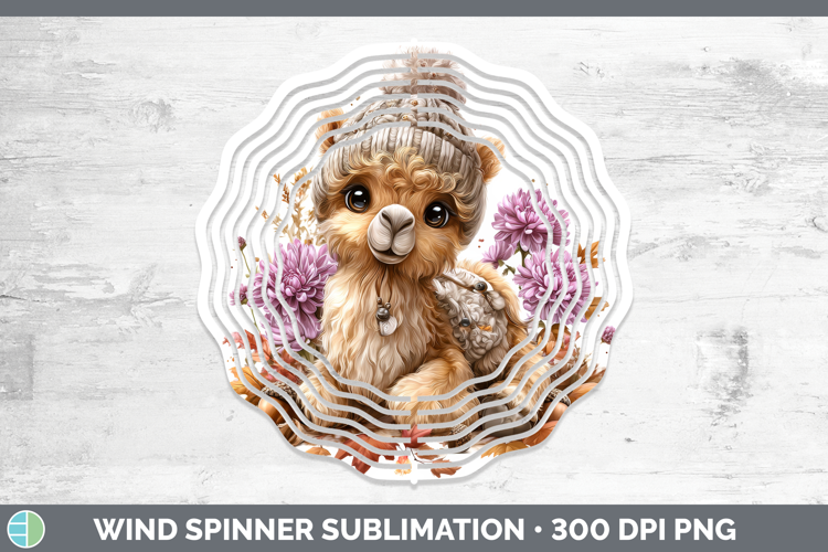 Camel Wind Spinner Safari Knit Hat Sublimation Spinner Desig