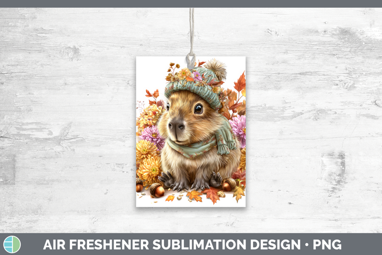 Capybara Air Freshener Safari Knit Hat Sublimation Car Fresh