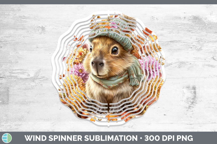 Capybara Wind Spinner Safari Knit Hat Sublimation Spinner De