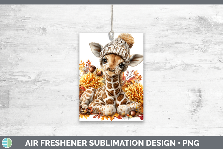 Giraffe Air Freshener Safari Knit Hat Sublimation Car Freshe