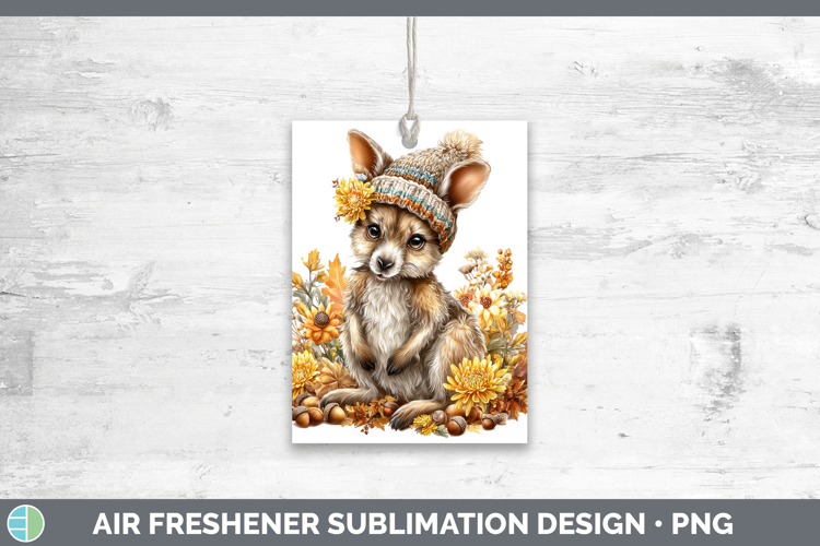 Kangaroo Air Freshener Safari Knit Hat Sublimation Car Fresh