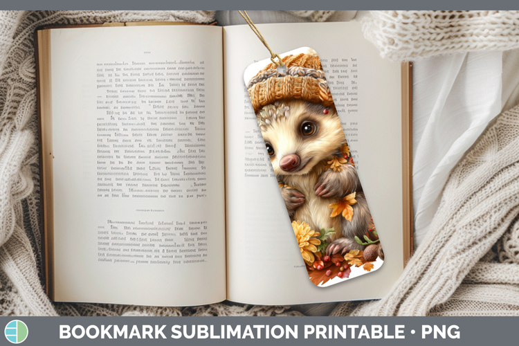 Pangolin Bookmark Safari Knit Hat Sublimation Printable Desi