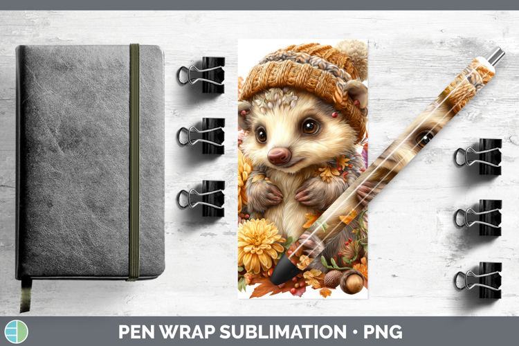 Pangolin Pen Wrap Safari Knit Hat Sublimation Pen Designs