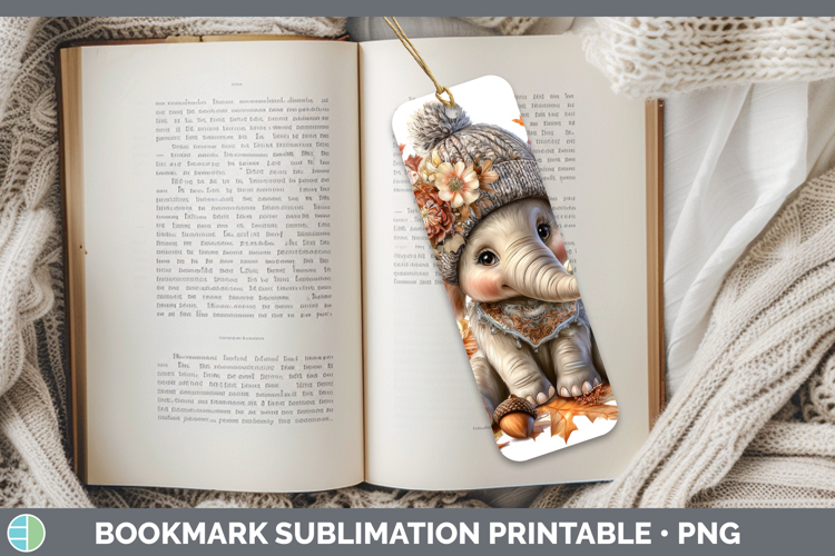 Safari Knit Hat-01 Elephant Bookmark Safari Knit Hat Sublima