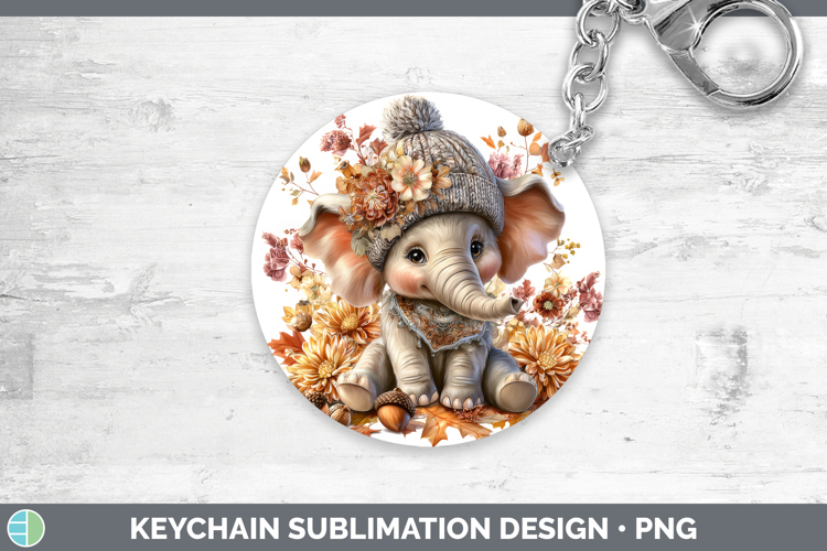 Safari Knit Hat-01 Elephant Keychain Safari Knit Hat Sublima