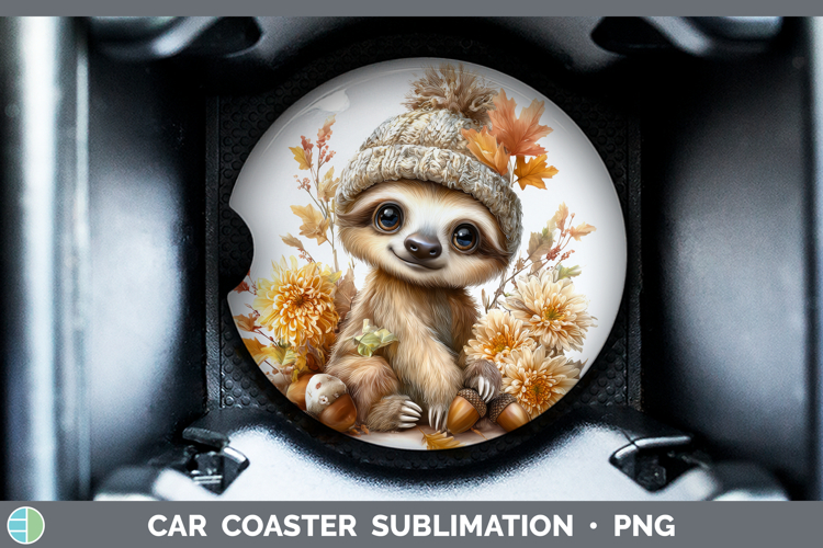 Safari Knit Hat-03 Sloth Car Coaster Safari Knit Hat Sublima